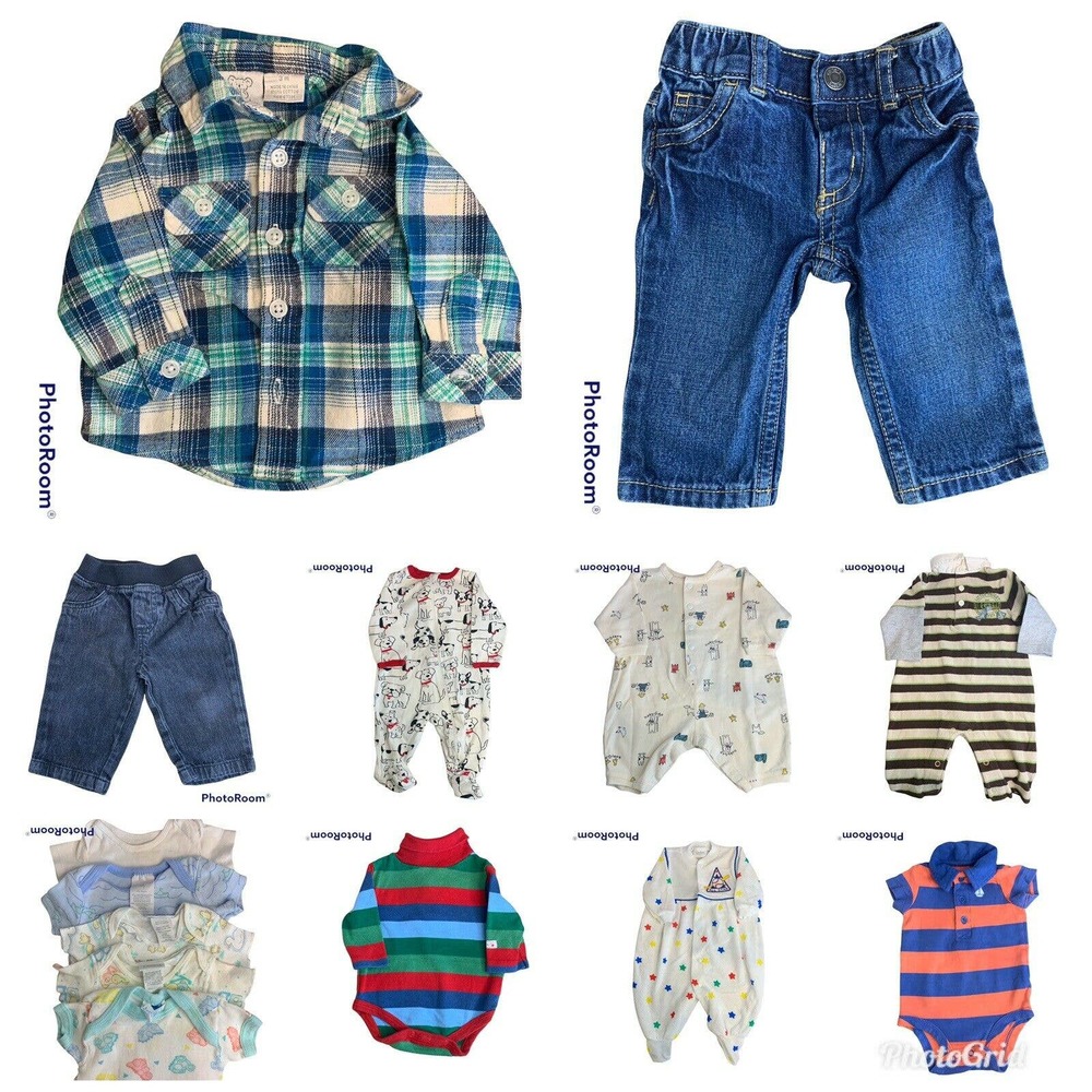 Baby Boy Clothes Bundle 3-6 months lot 14 Lightly Worn Smoke Pet Friendly Home